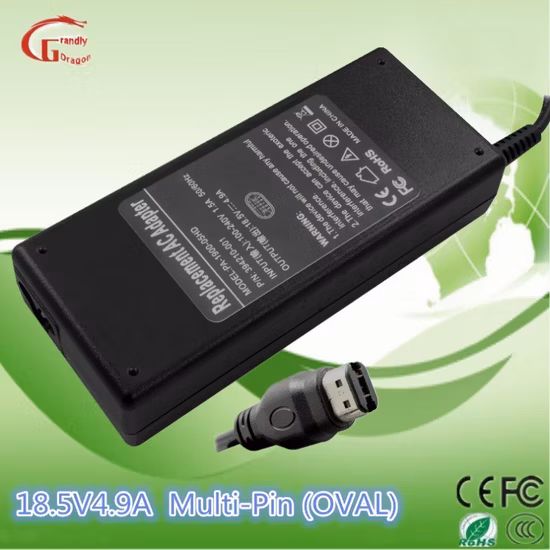 HP 18.5V 4.9A Oval Multi-Pin Battery Charger Power Supply Laptop Parts