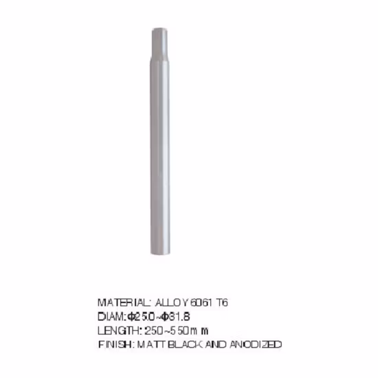 Alloy 6061 T6 Bicycle Seatpost with 25.4mm